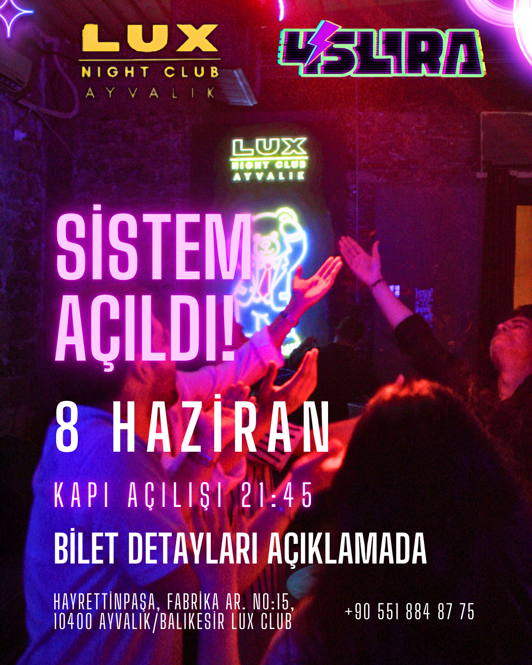 CODE:45 Lux Night Club Party